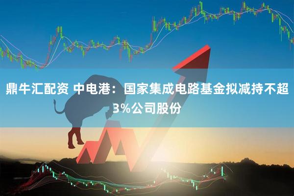 鼎牛汇配资 中电港:国家集成电路基金拟减持不超3%公司股份